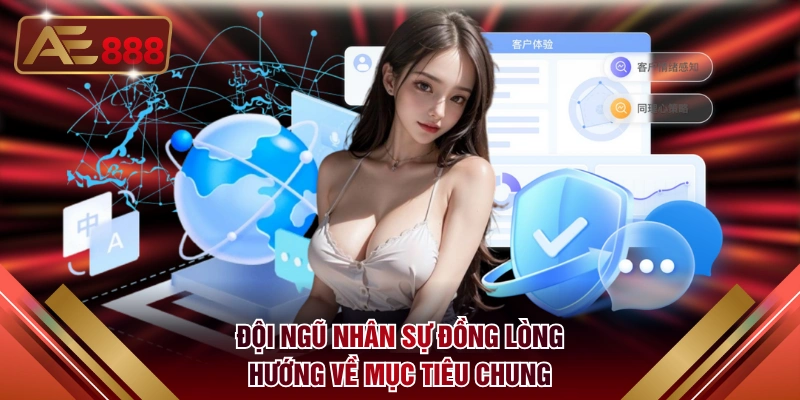 Đội ngũ nhân sự đồng lòng hướng về mục tiêu chung