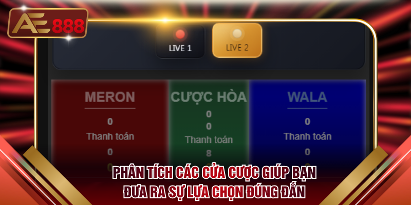 Phân tích các cửa cược giúp bạn đưa ra sự lựa chọn đúng đắn